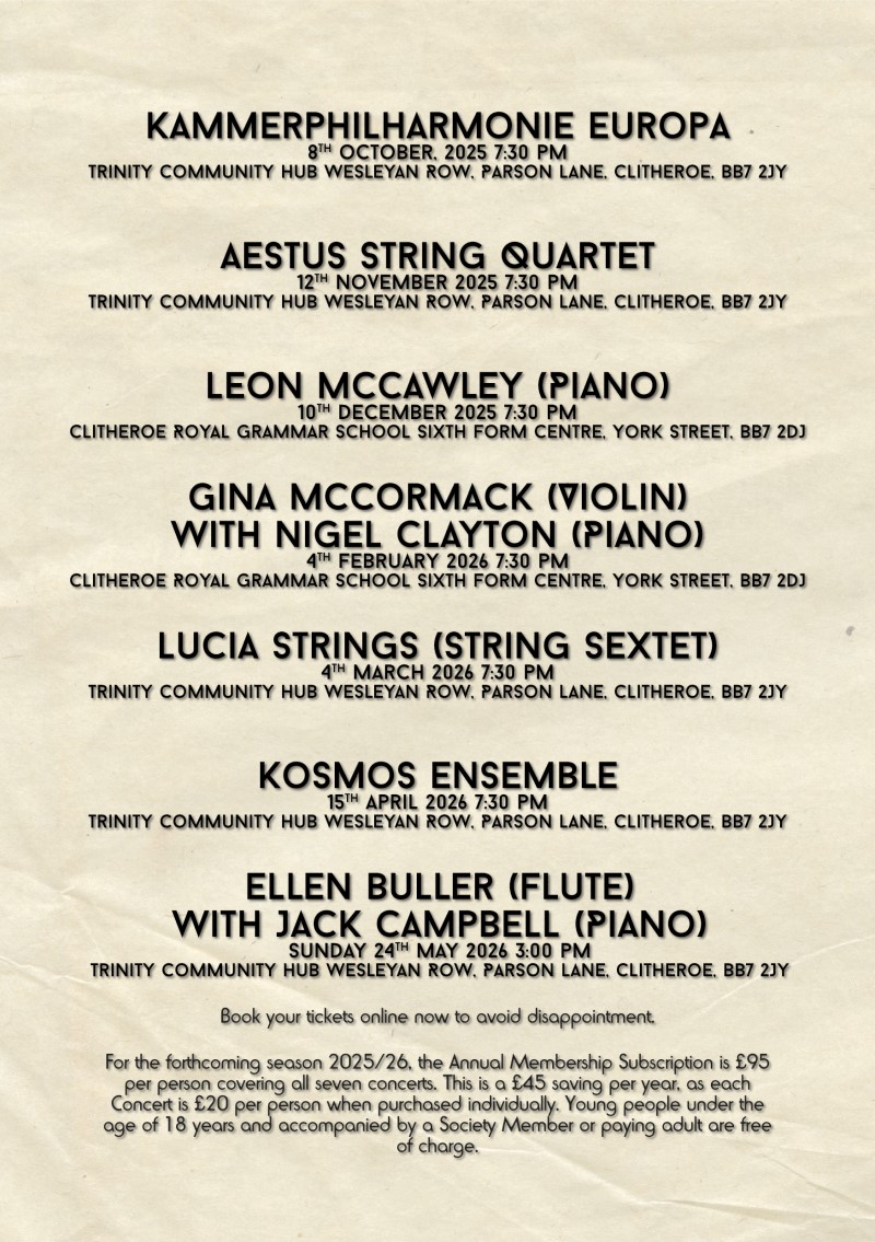Clitheroe Concerts Society